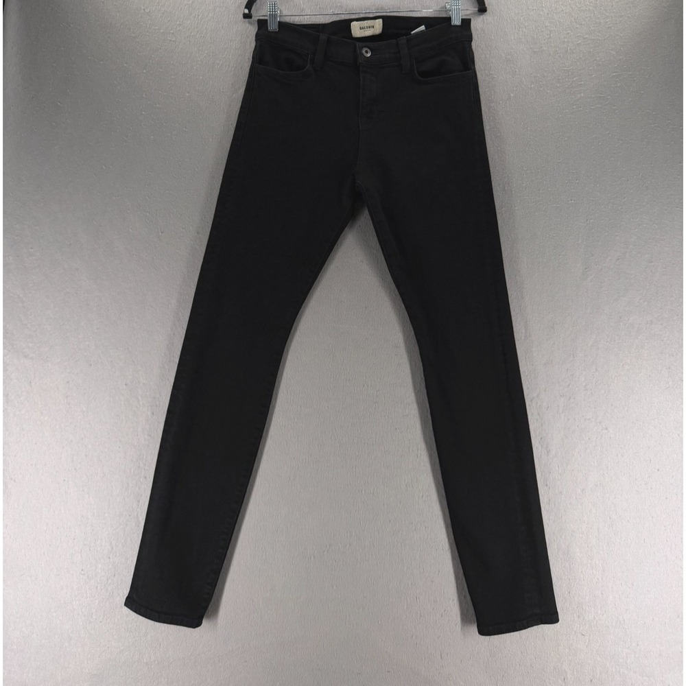Baldwin Sophia Skinny Jeans Womens 28 Black USA Minimalist Neutral Quiet Luxury
